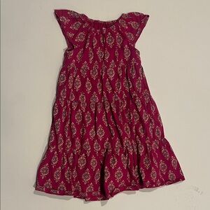 Tea collection flutter sleeve teared dress girls 6 pink